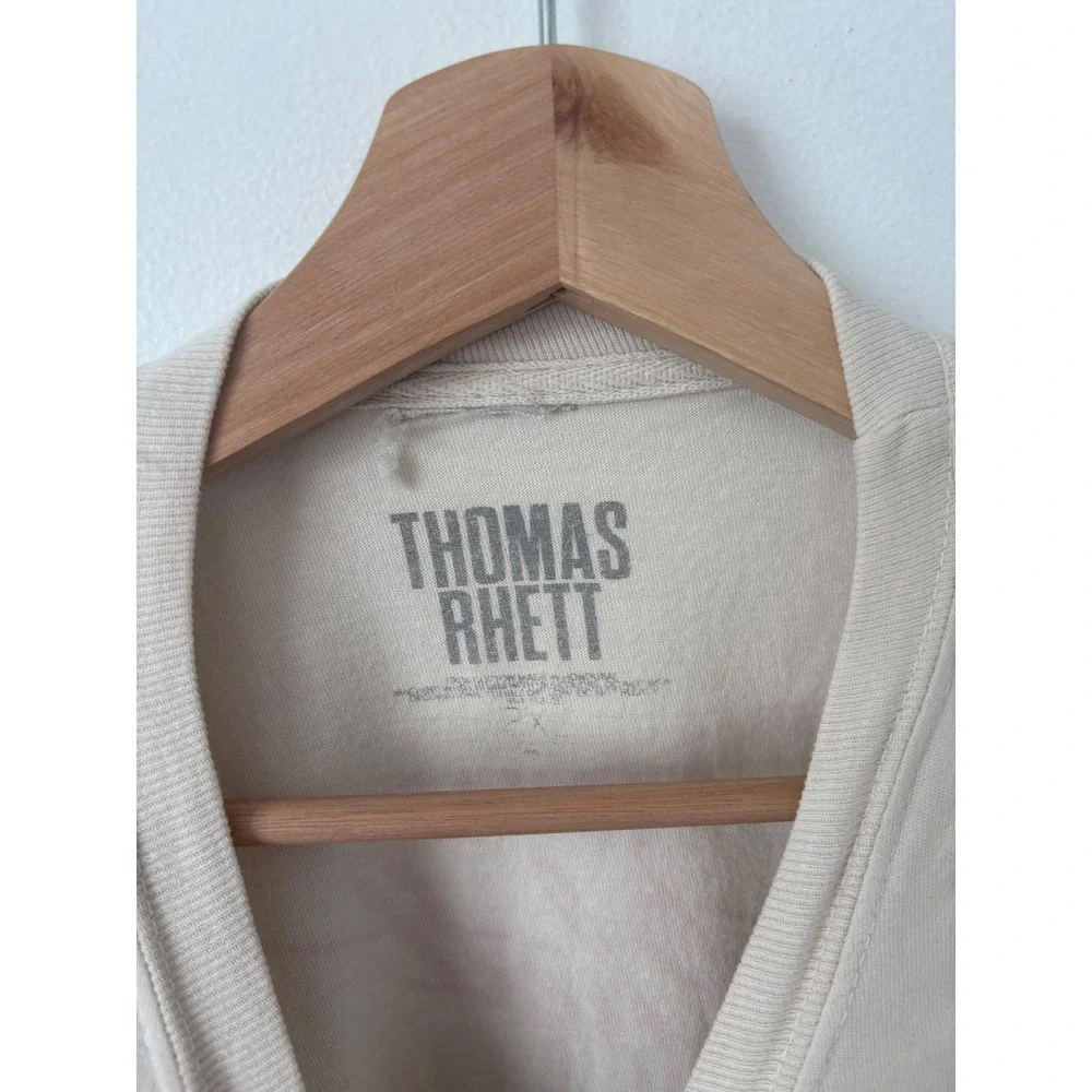 Thomas Rhett 2022 Tour Long Sleeve Shirt – Beige – 2X - Picture 3 of 4